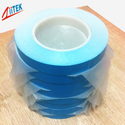 la cinta adhesiva termal de la impedancia termal baja azul para las aletas de enlace de la disipación de calor 10" x 400 clasifica 0,8 W/mK