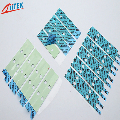 Conductividad térmica altamente eficiente 1.2W/mk 100x100 mm Pads termal de silicona para materiales de aislamiento de calor por computadora portátil